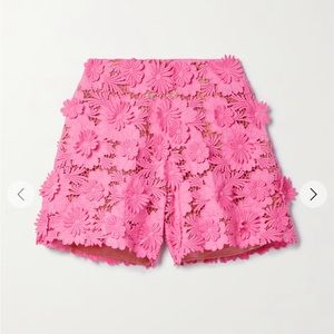 OSCAR DE LA RENTA Cotton guipure lace shorts size 4 NWT